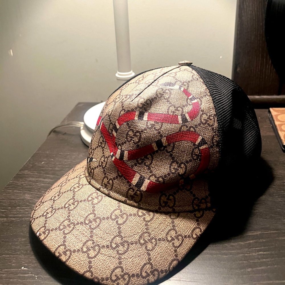 Gucci Navy Snake Hat